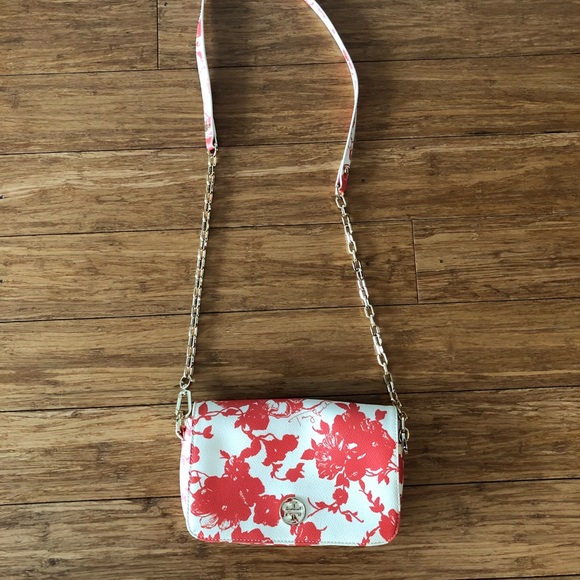 Tory Burch Bags Tory Burch Floral Crossbody On Chain Poshmark